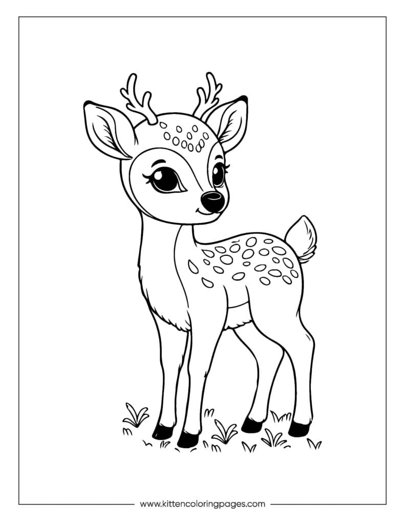 deer coloring pages 13