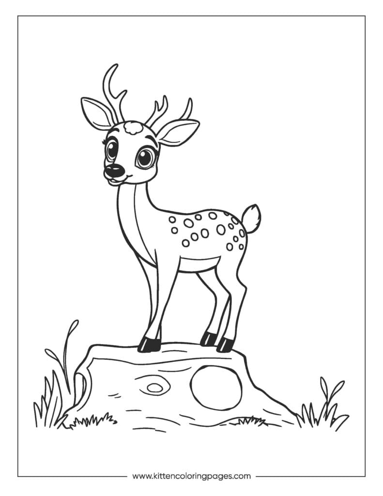 deer coloring pages 2