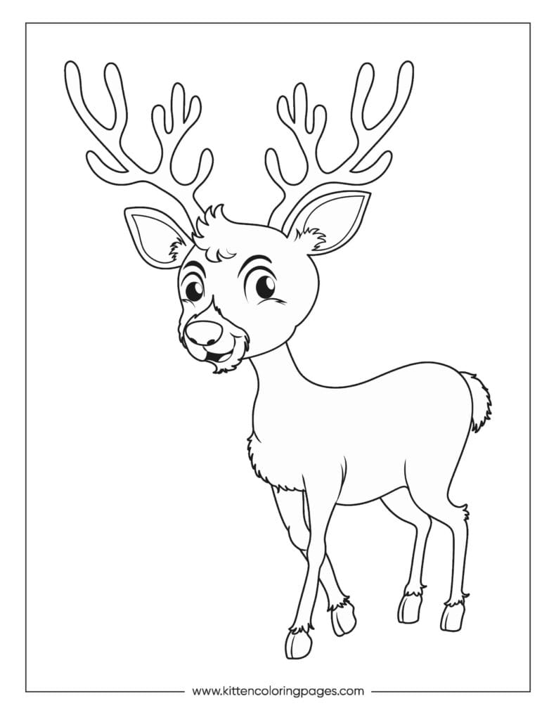 deer coloring pages 3