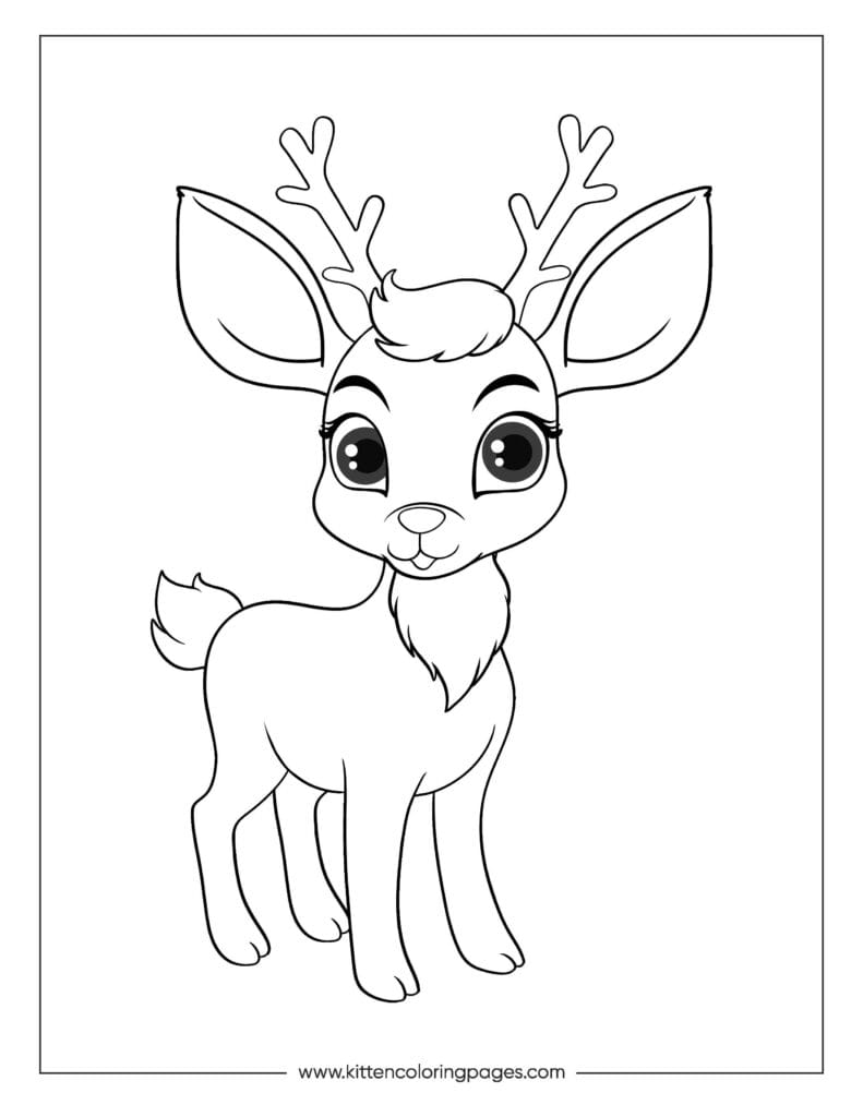 deer coloring pages 5