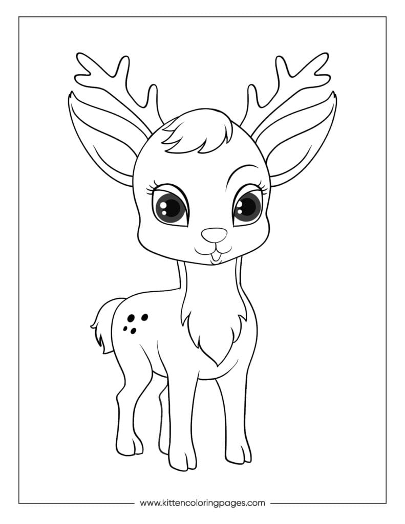 deer coloring pages 7