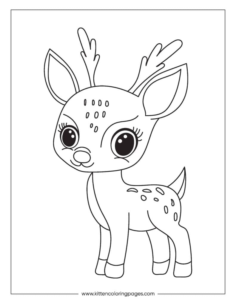 deer coloring pages 8