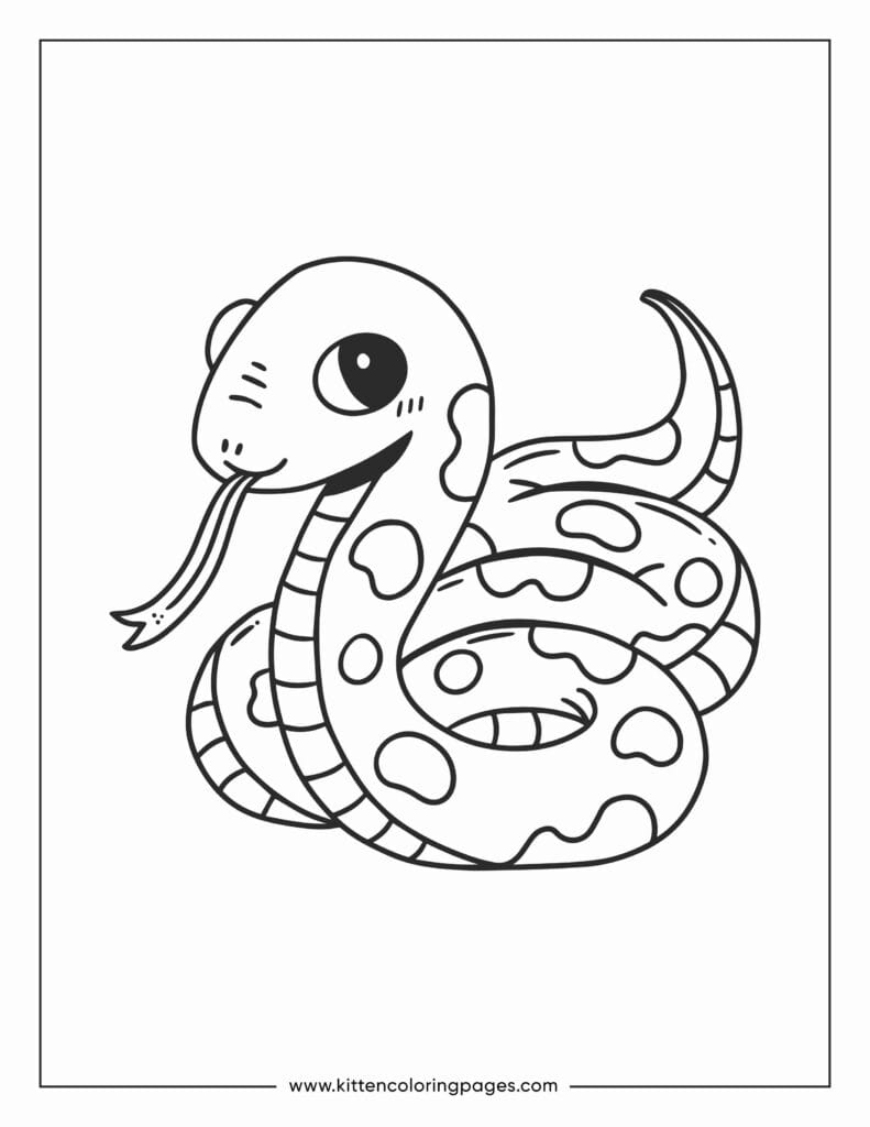 snake coloring pages 1