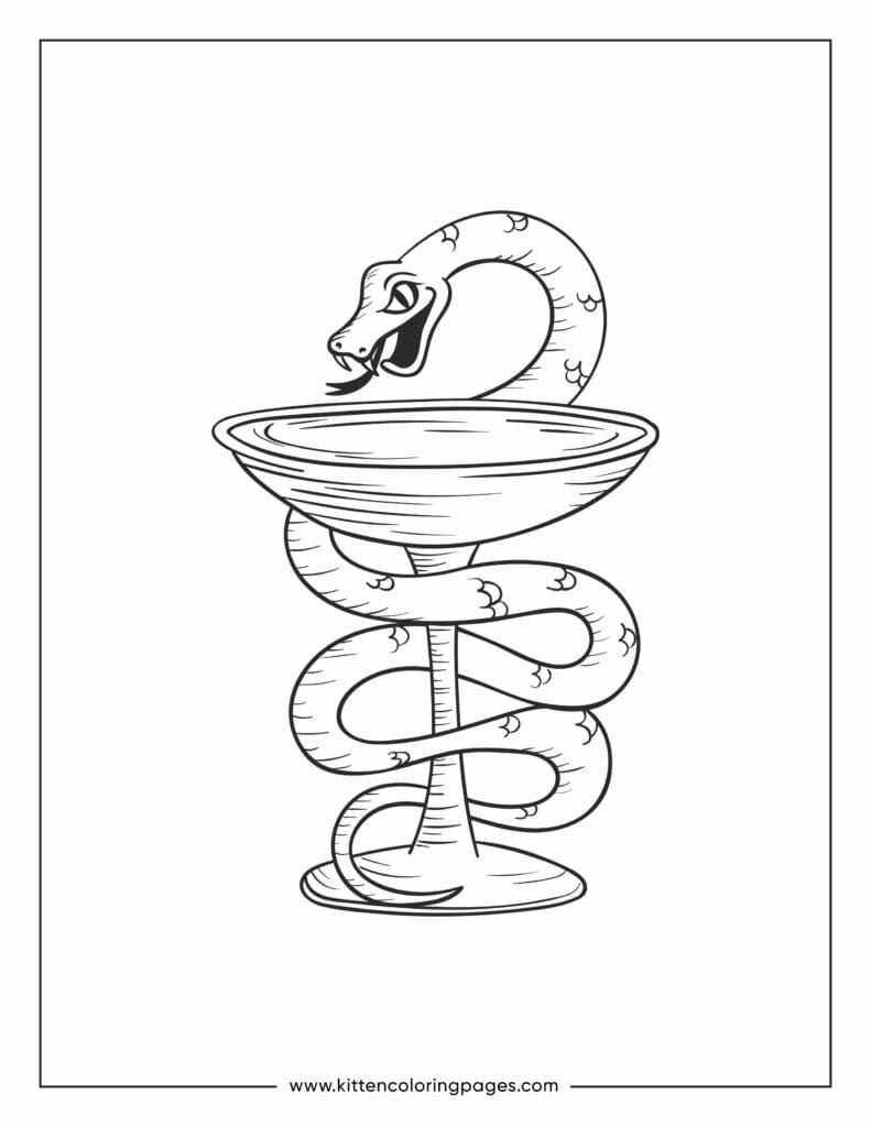 snake coloring pages 10