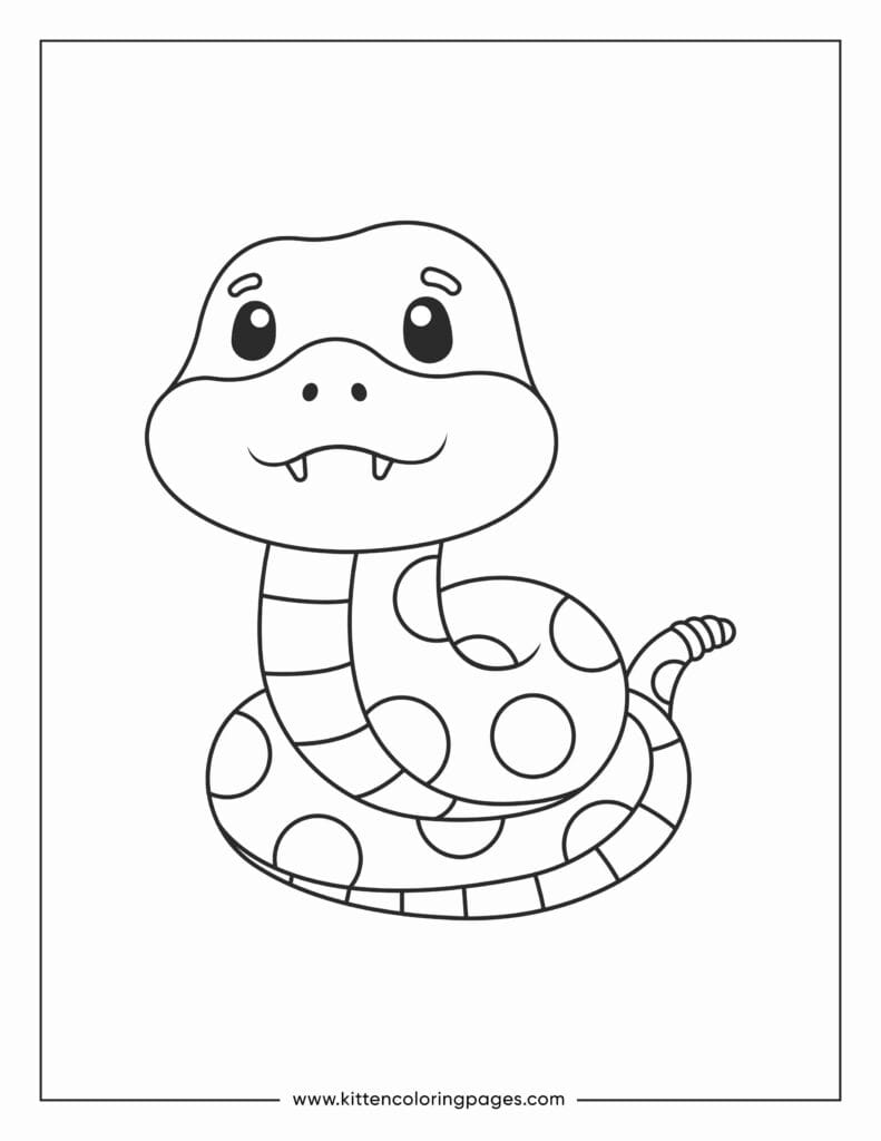 snake coloring pages 11