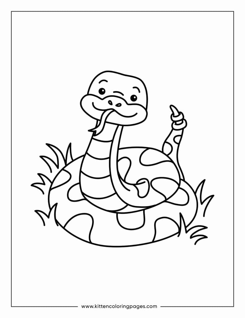 snake coloring pages 3