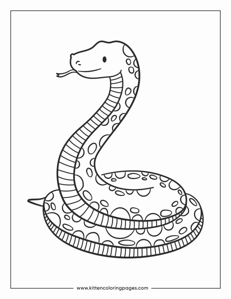 snake coloring pages 5