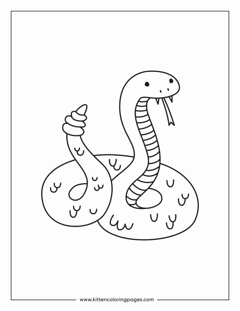 snake coloring pages 8