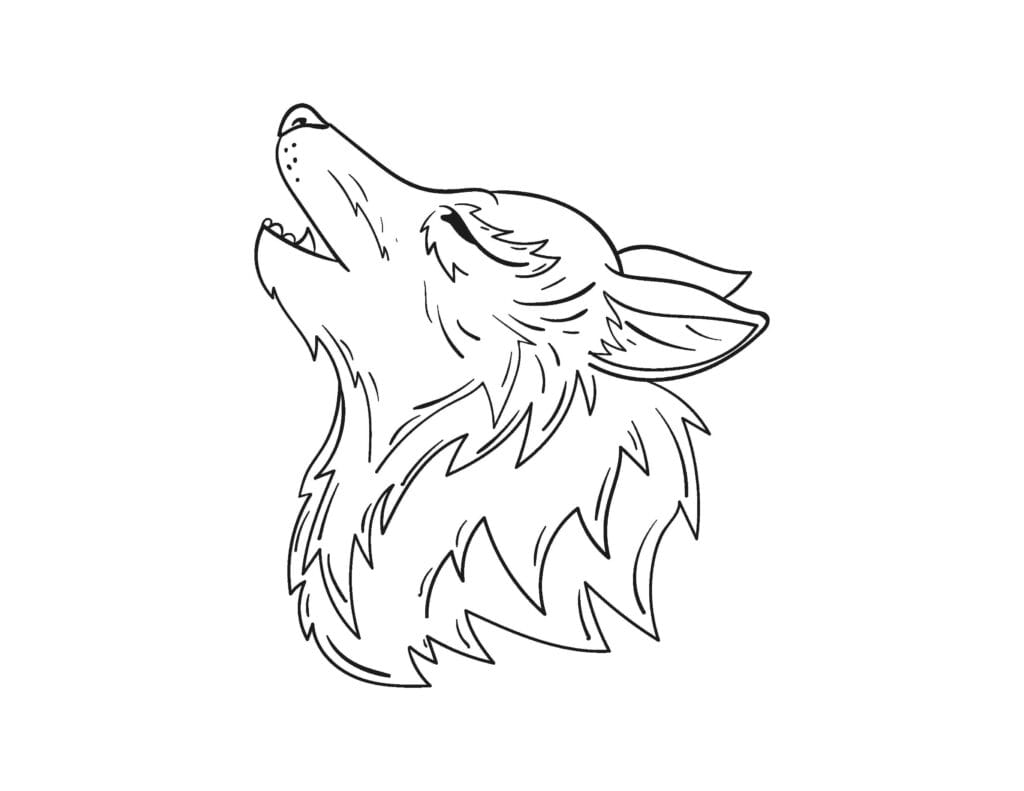 fox coloring pages 9