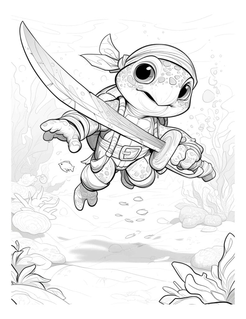 turtle coloring pages10