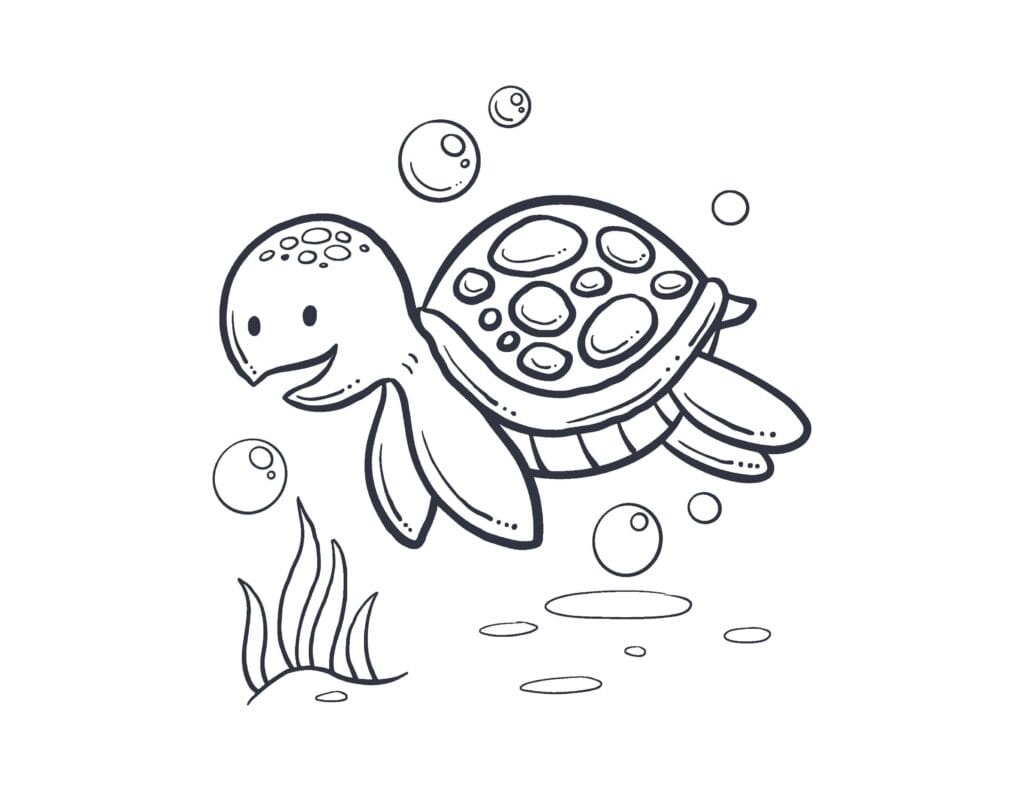 turtle coloring pages4